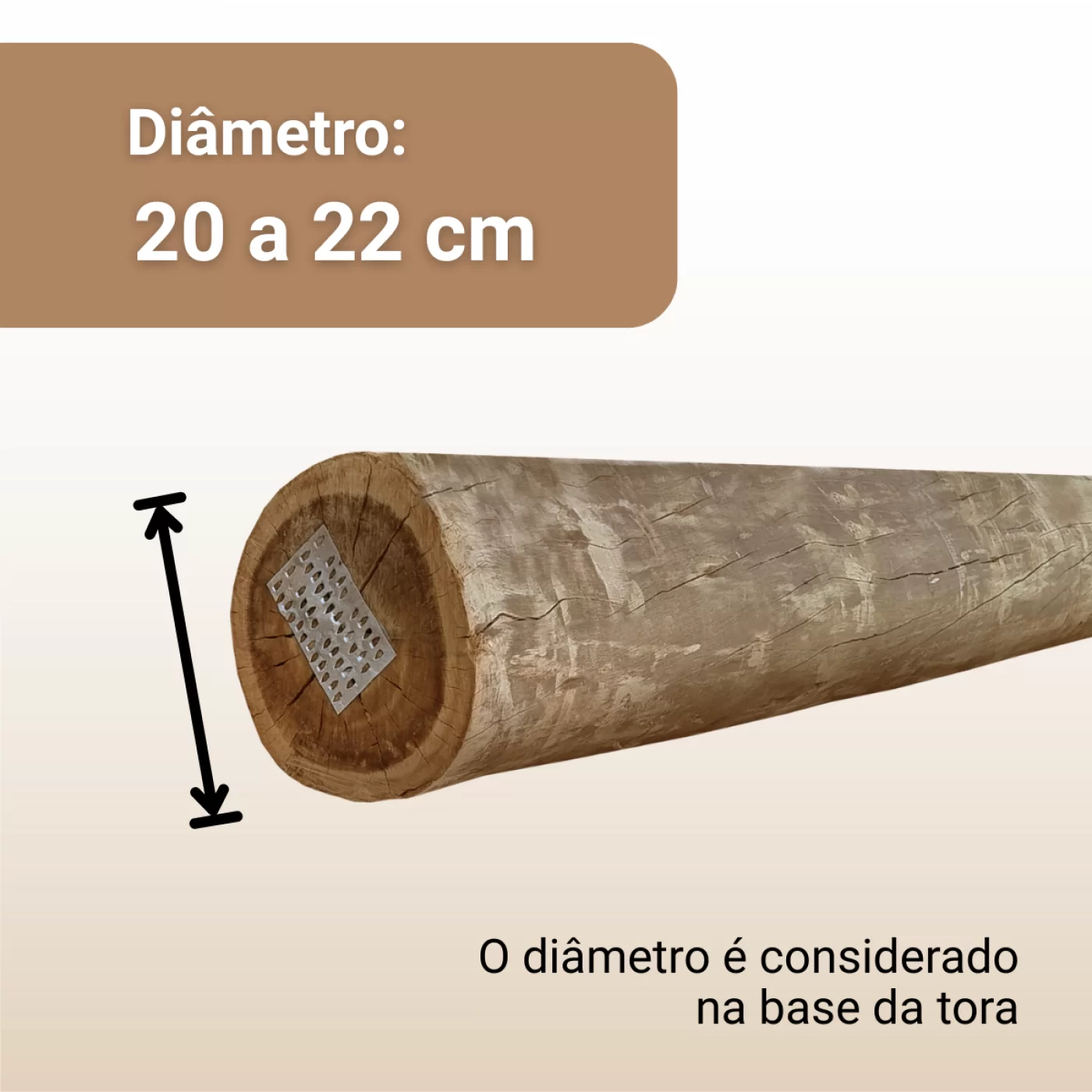 20 a 22 cm de Diâmetro