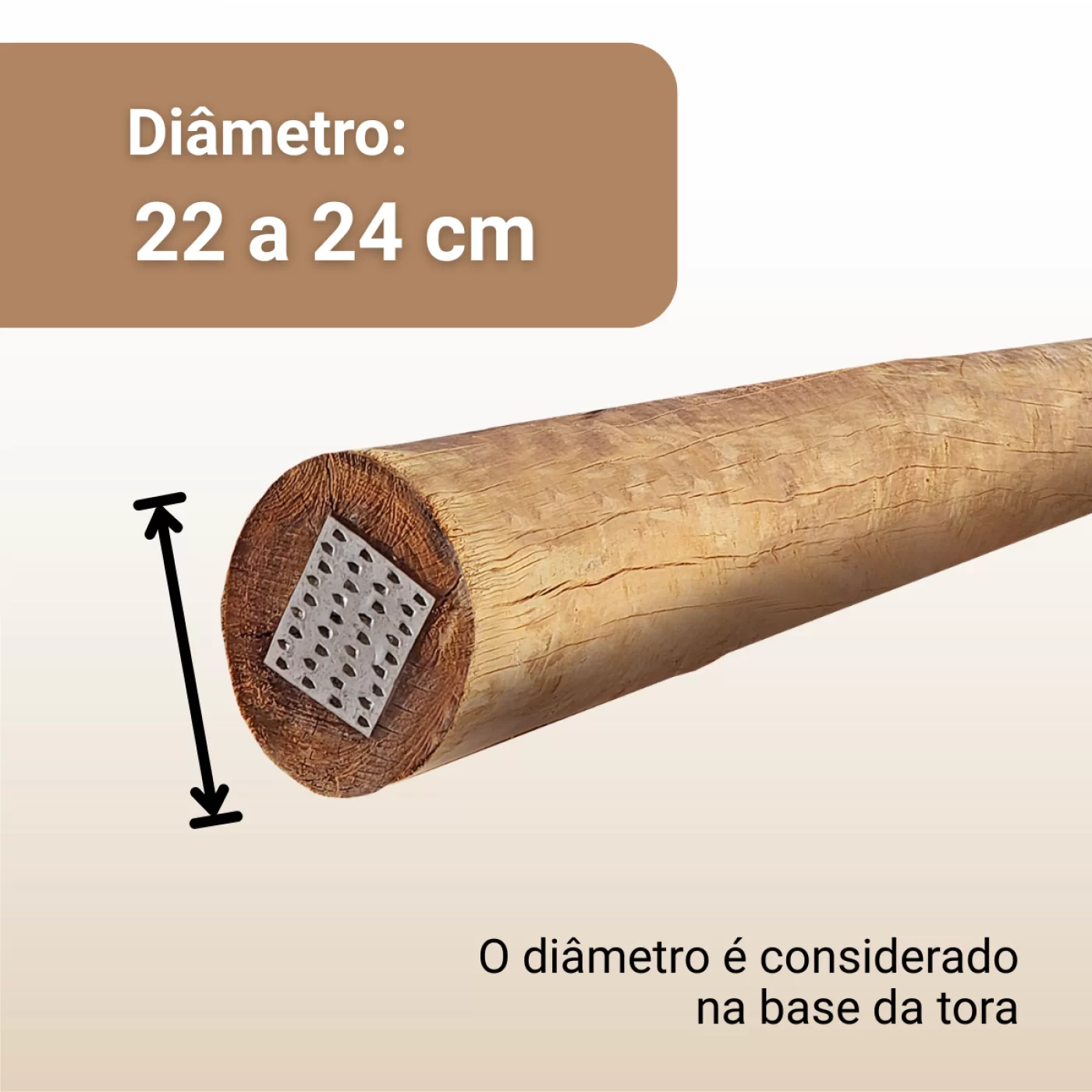 22 a 24 cm de Diâmetro