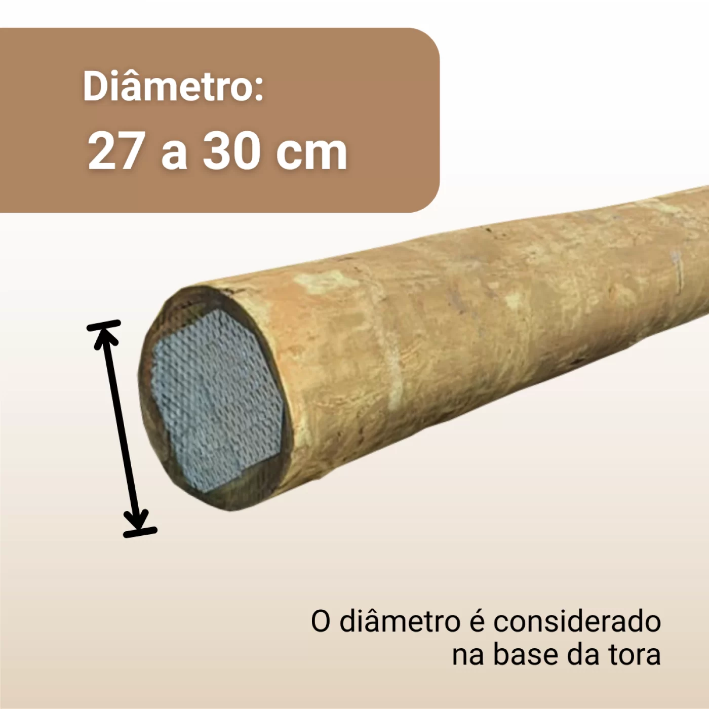 27 a 30 cm de Diâmetro