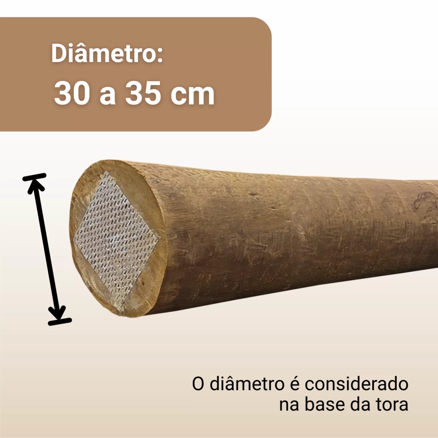 30 a 35 cm de Diâmetro