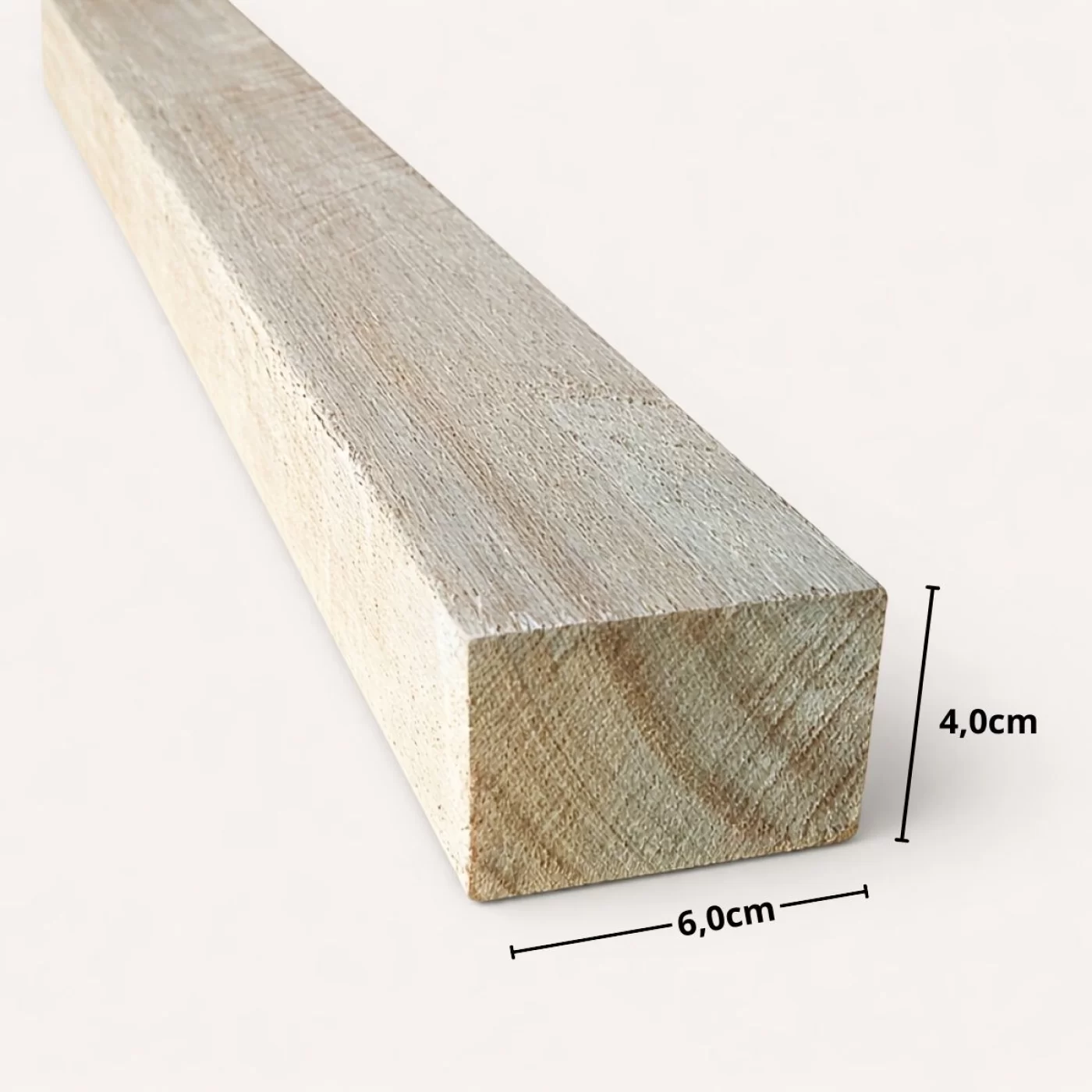 Caibro de Eucalipto Tratado 6,0 x 4,0 cm