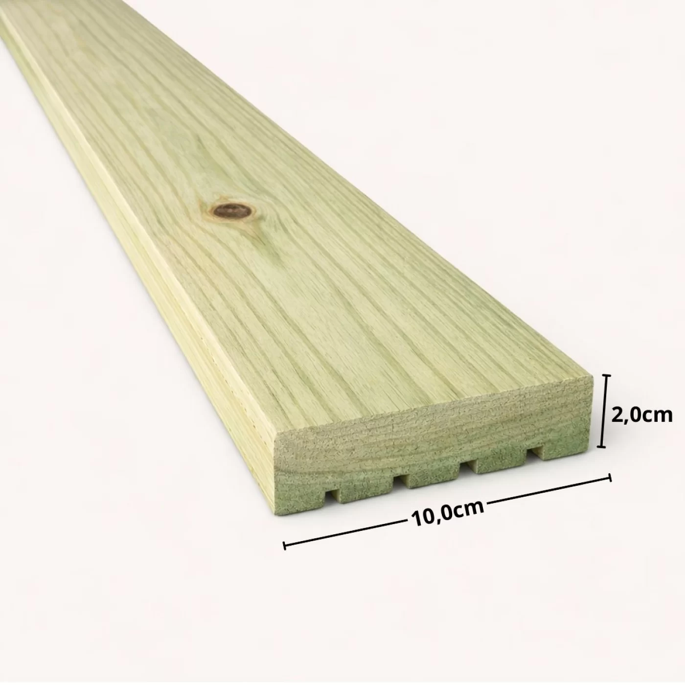 Deck de Pinus Tratado 10 x 2cm