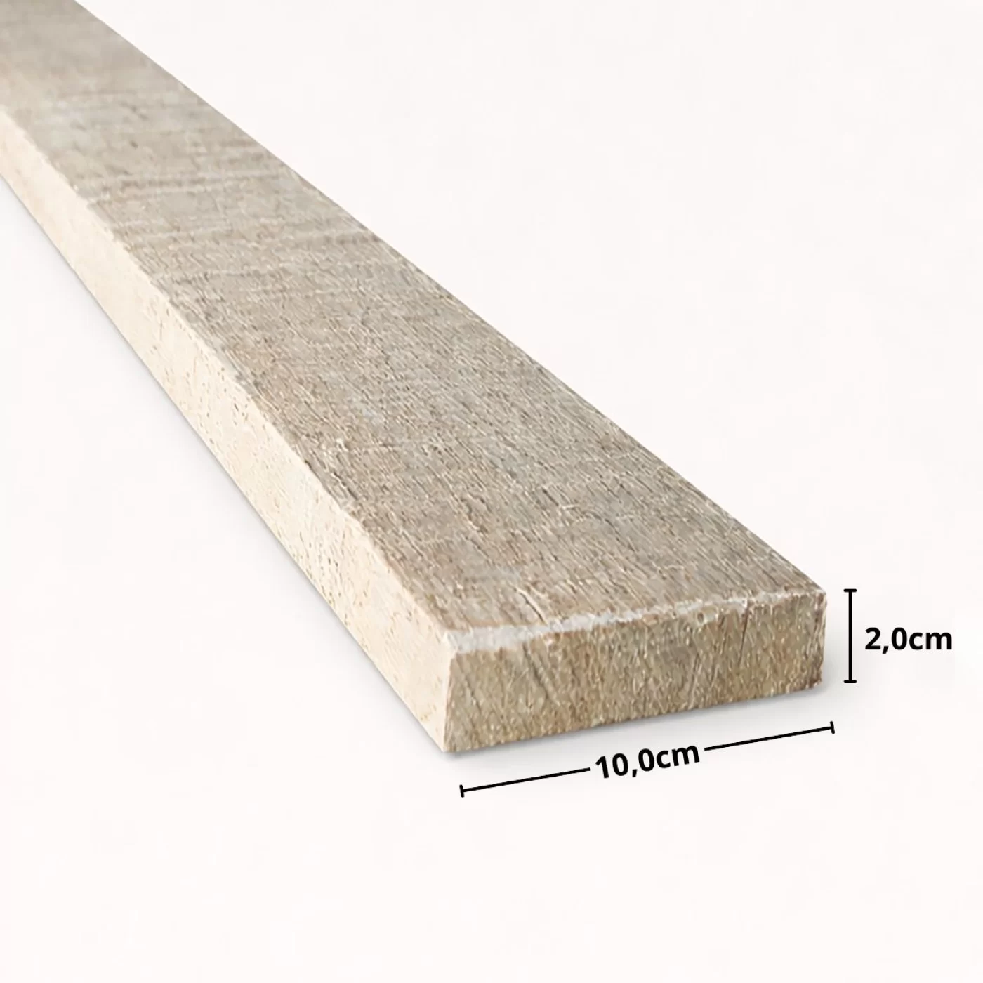 Tábua ou Régua de Eucalipto Tratado 10,0 x 2,0 cm