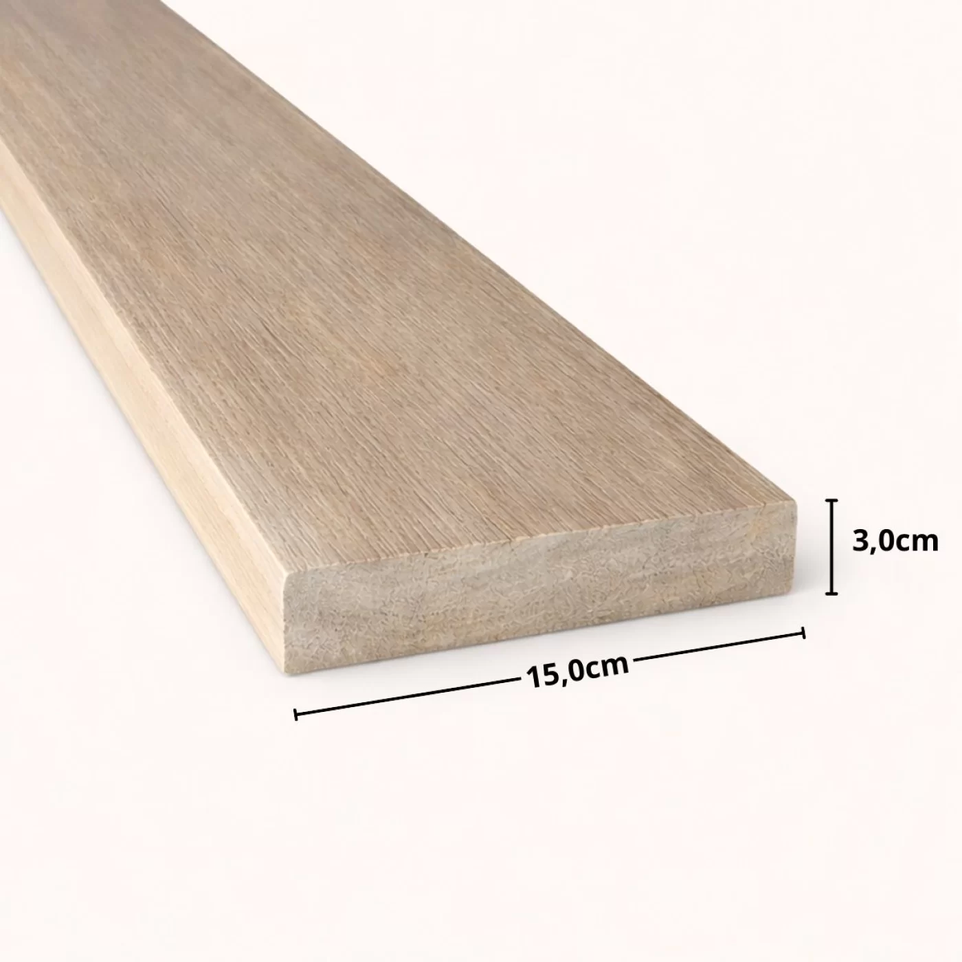 Tábua ou Régua de Eucalipto Tratado 15,0 x 3,0 cm